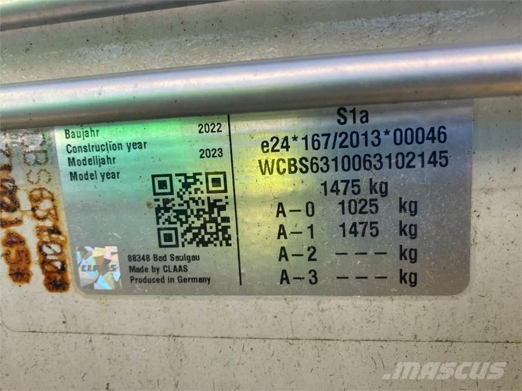 CLAAS VOLTO 1300 T مكابس وميبسات التبن