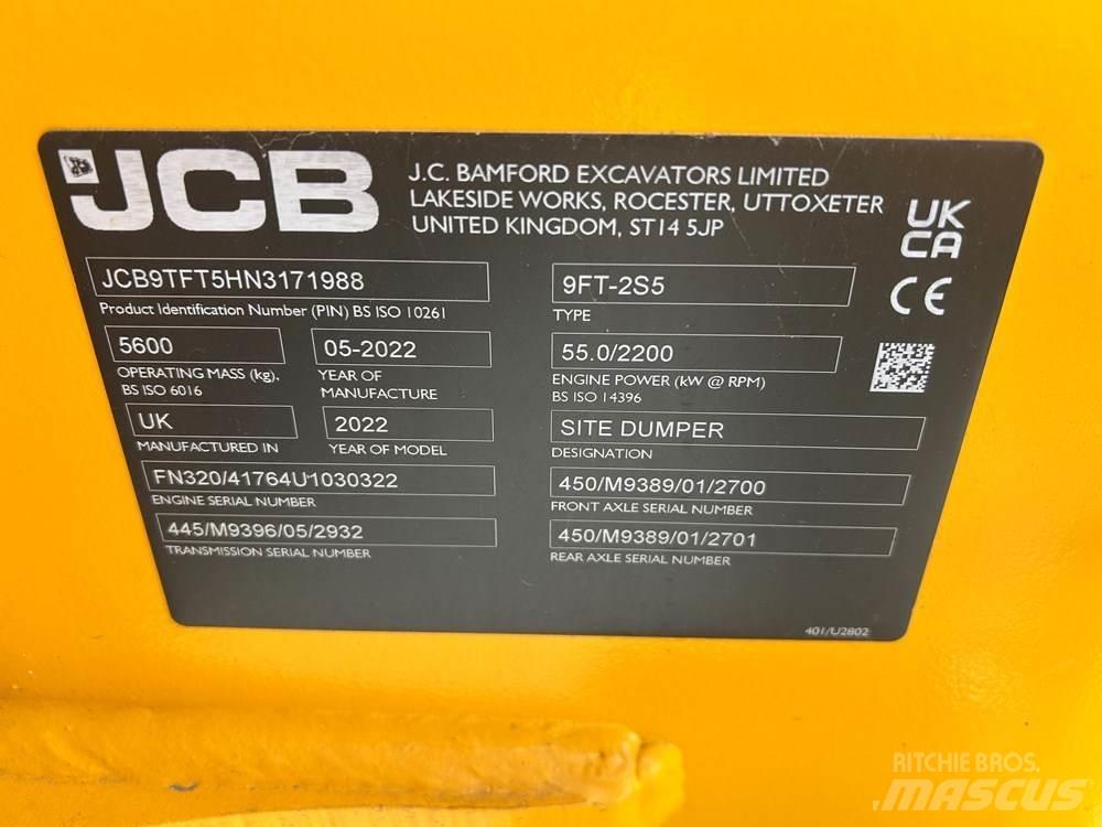 JCB 9TFT-2 عربات نقل قلابة للمواقع