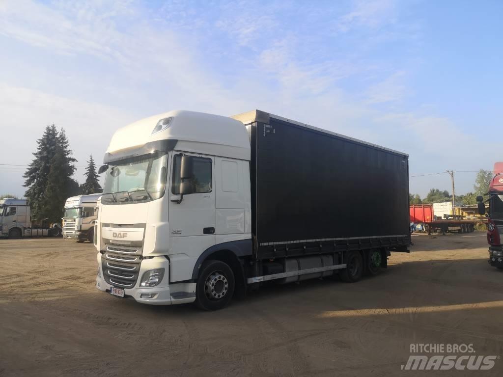 DAF XF 480 6x2 Jumbo شاحنات بغطاء جانبي