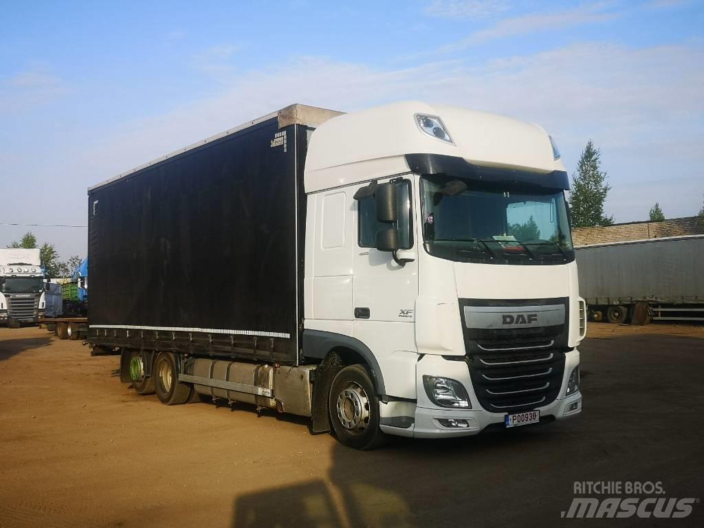 DAF XF 480 6x2 Jumbo شاحنات بغطاء جانبي