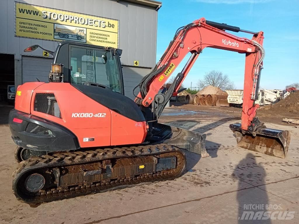 Kubota KX 080 حفارات وسط 7 طن - 12 طن