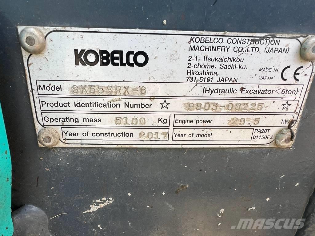 Kobelco SK 55 SRX-6 حفارات صغيرة أقل من 7 طن (حفارات صغيرة)