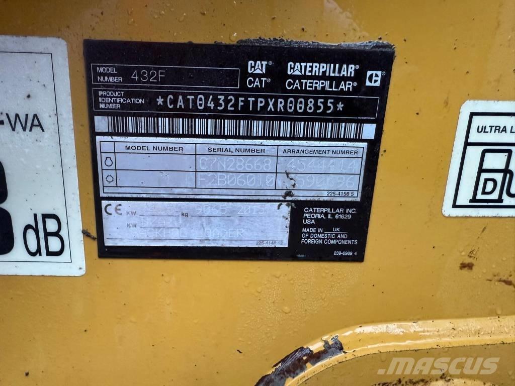CAT 432 F لوادر ذات جرافات عكسية
