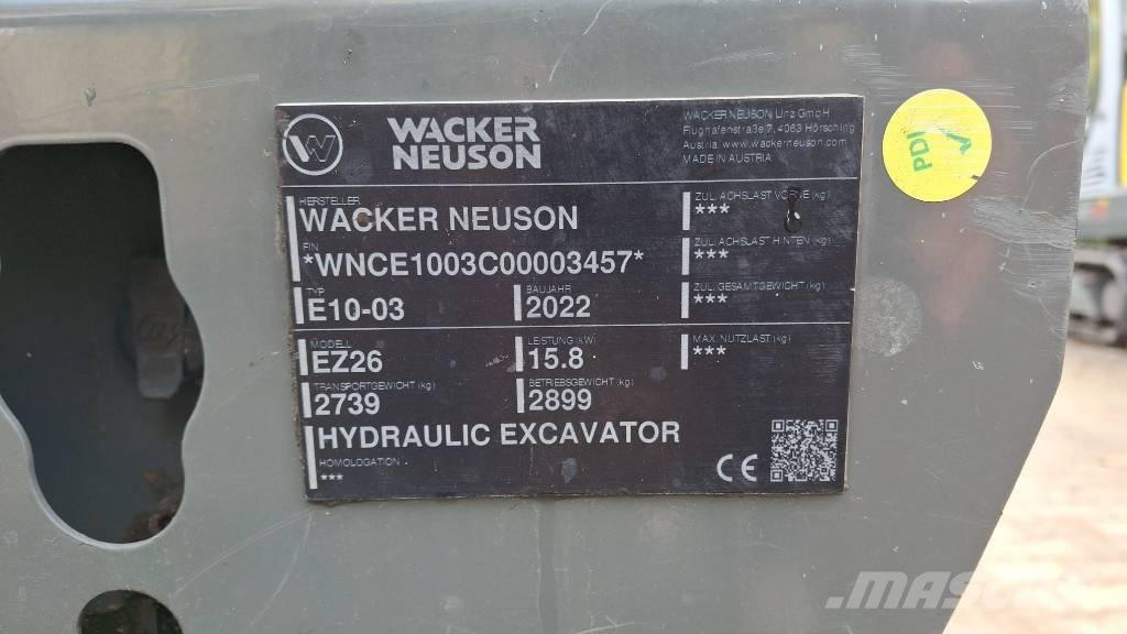 Wacker Neuson EZ26 حفارات زحافة
