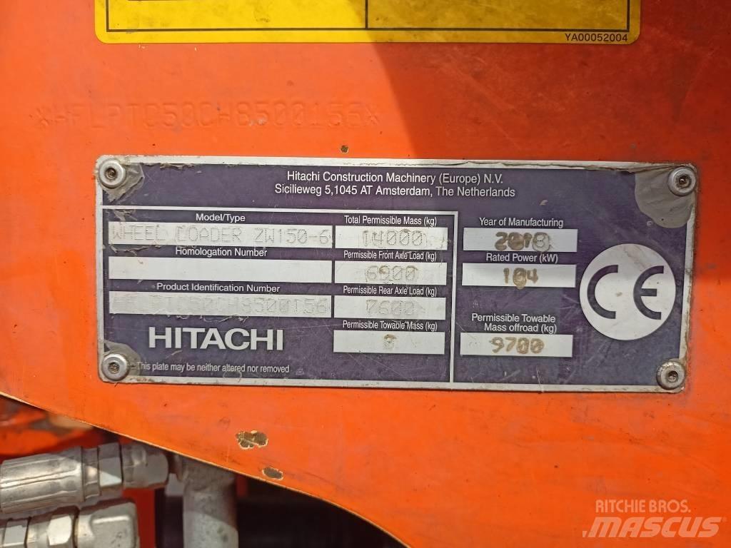 Hitachi ZW150 لوادر بعجل