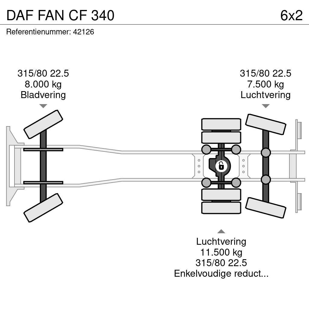 DAF FAN CF 340 شاحنات المخلفات