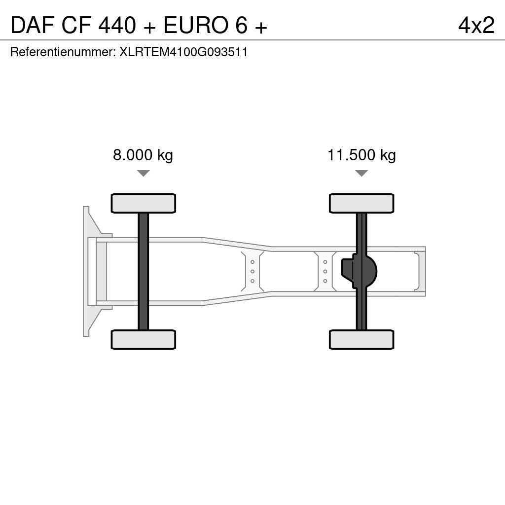 DAF CF 440 + EURO 6 + وحدات الجر