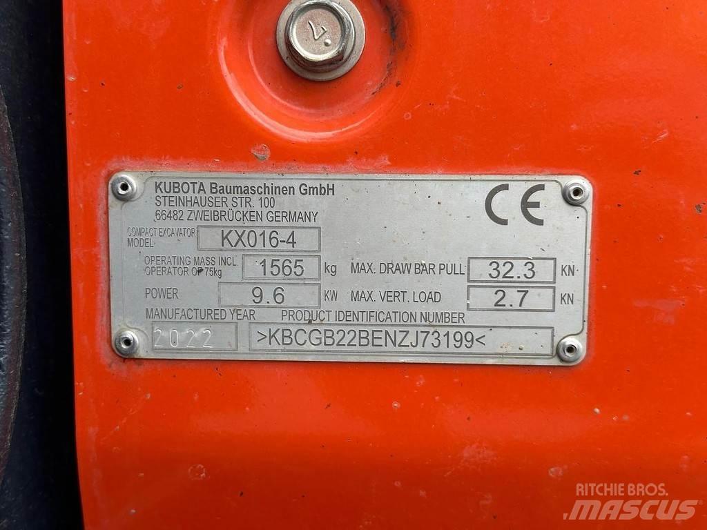 Kubota KX016-4 حفارات صغيرة أقل من 7 طن (حفارات صغيرة)