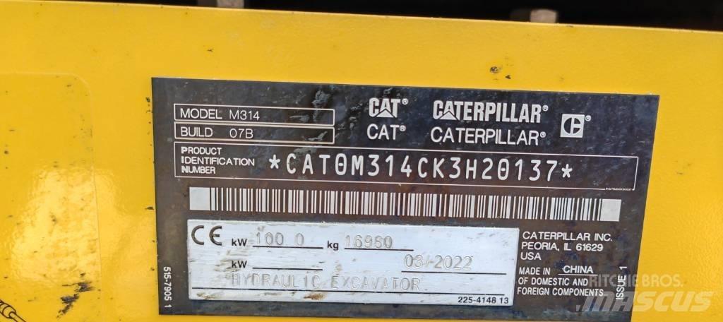 CAT 314 حفارات بعجل