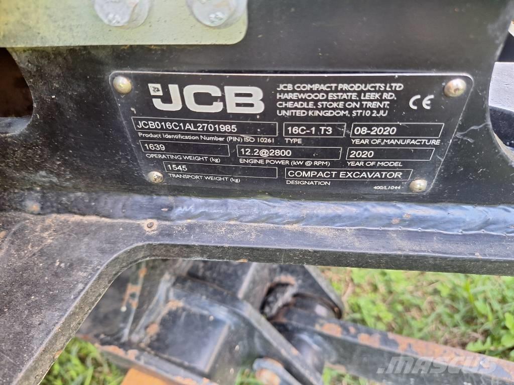 JCB 16 C-1 حفارات صغيرة أقل من 7 طن (حفارات صغيرة)