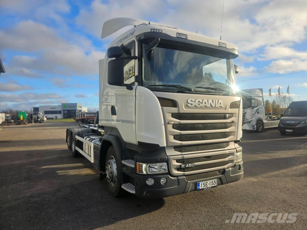 Scania R 450 6x2*4 شاحنات الرافعات الخطافية