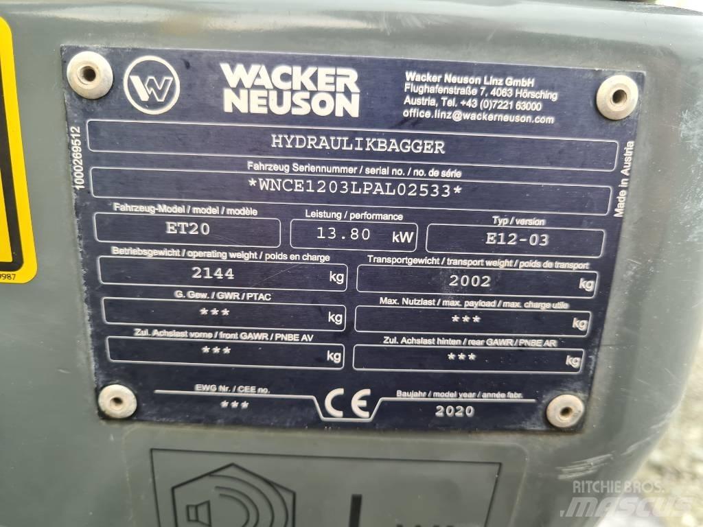 Wacker Neuson ET20 حفارات زحافة