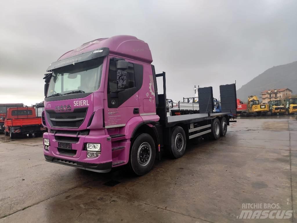 Iveco STRALIS 320S46 شاحنات مسطحة / أوناش