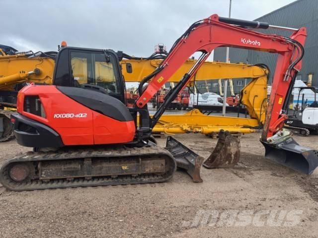 Kubota KX 080-4 حفارات وسط 7 طن - 12 طن
