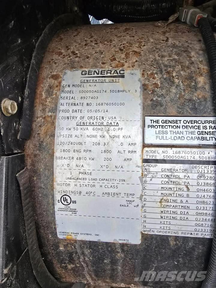 Generac 50 KW مولدات ديزل