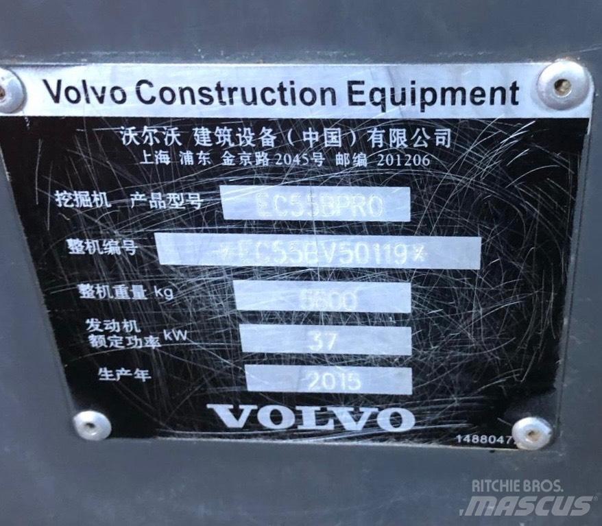 Volvo ECR 55 حفارات صغيرة أقل من 7 طن (حفارات صغيرة)