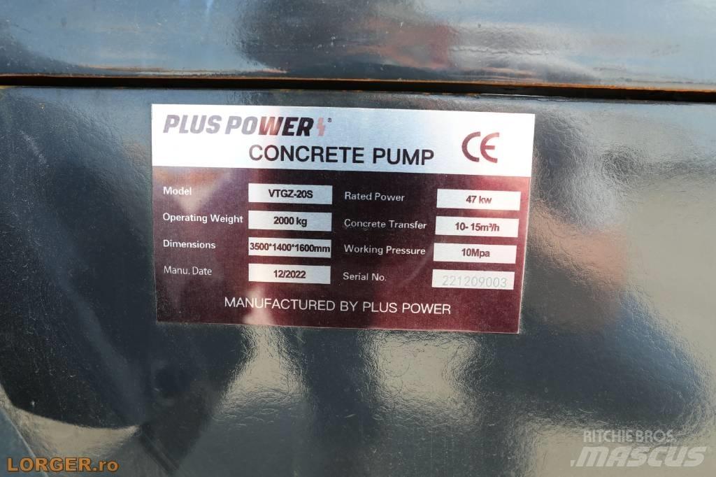 Plus Power VTGZ - 20S مضخات خرسانة