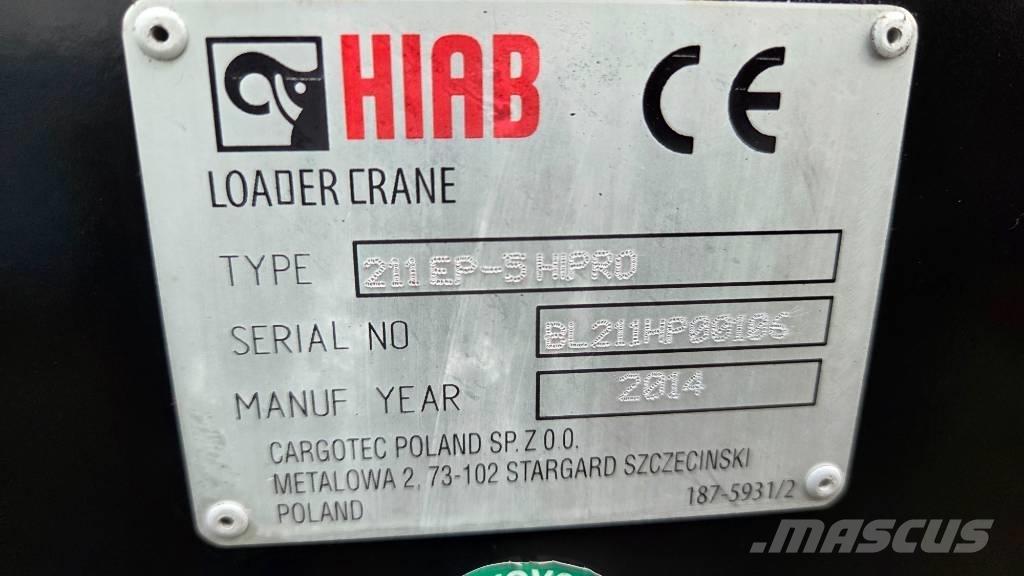 Hiab 211 EP-5 Hipro رافعات تحميل