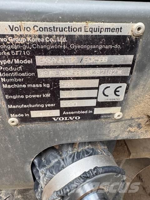 Volvo ECR58D حفارات صغيرة أقل من 7 طن (حفارات صغيرة)