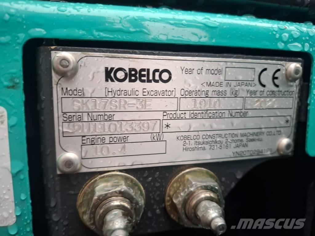 Kobelco SK 17 SR-3E حفارات صغيرة أقل من 7 طن (حفارات صغيرة)