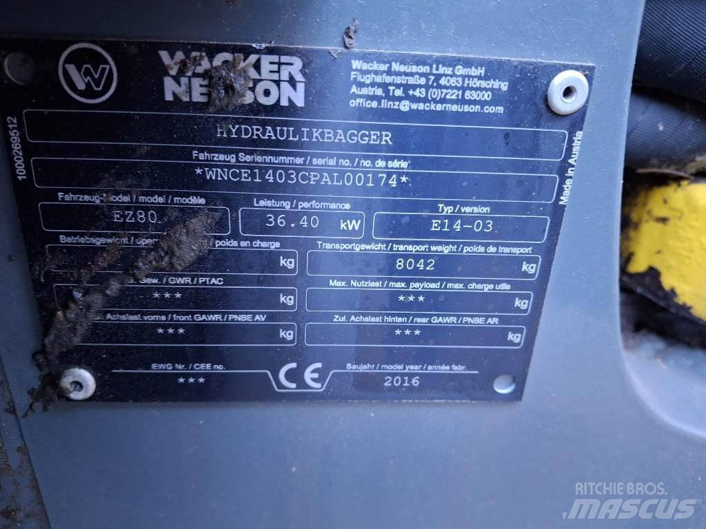 Wacker Neuson EZ 80 حفارات وسط 7 طن - 12 طن