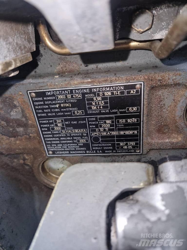 Liebherr D926 TI-E محركات