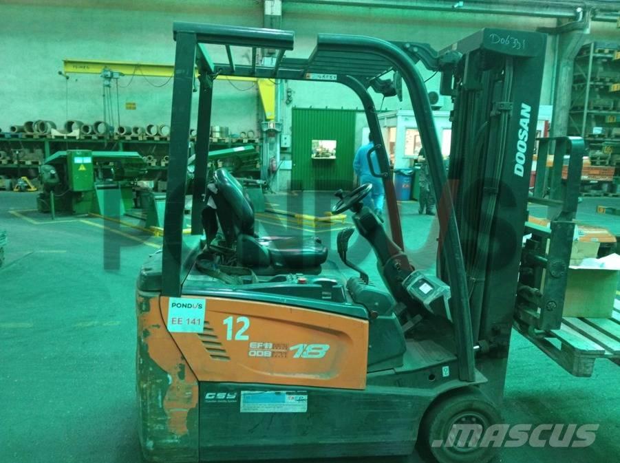 Doosan B 18 T-7 شاحنات ذات رافعات شوكية تعمل بالكهرباء
