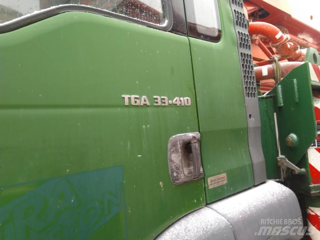 MAN TGA 33.410 مضخات خرسانة
