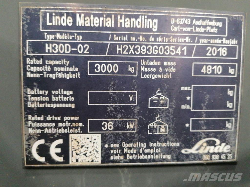 Linde H30D-02 شاحنات الديزل