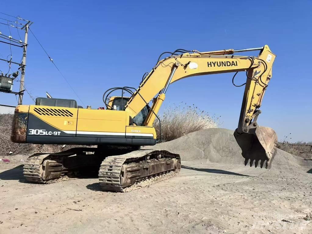 Hyundai R305lc-9t حفارات زحافة