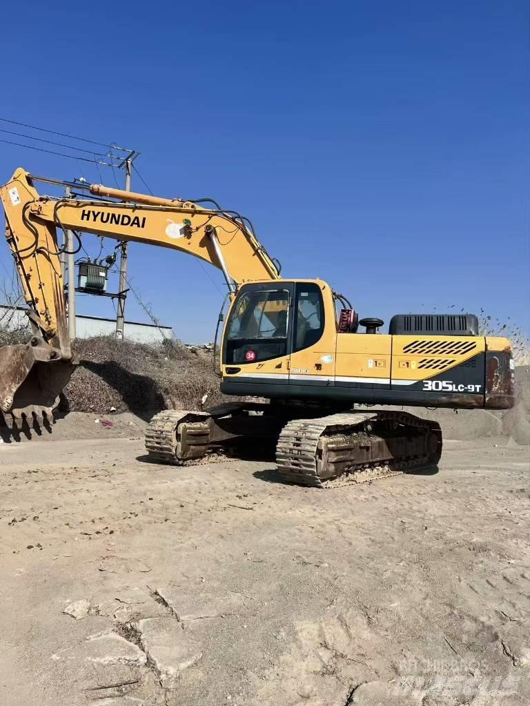 Hyundai R305lc-9t حفارات زحافة