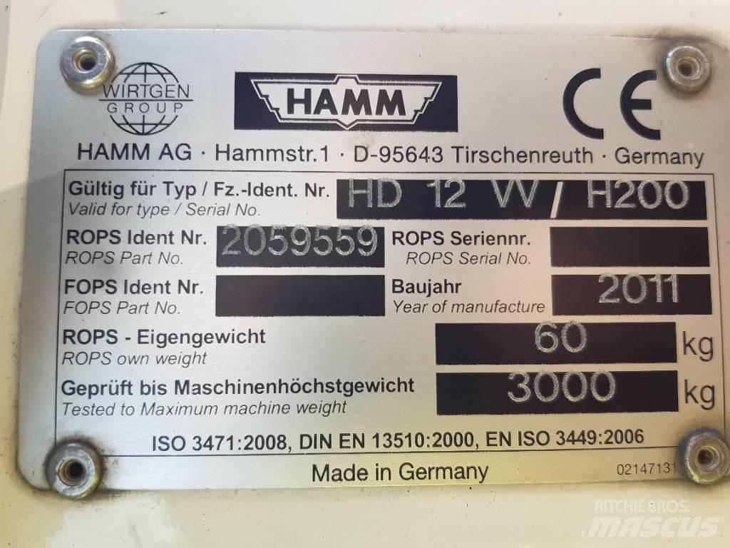 Hamm HD 12 VV مداحل ثنائية الاسطوانة