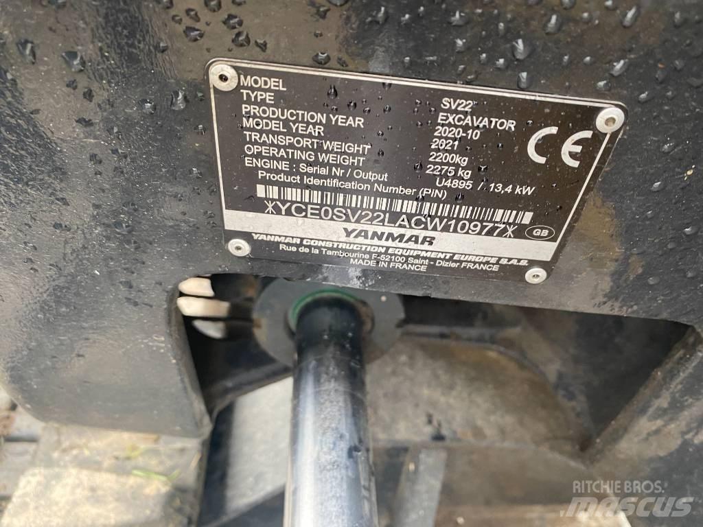 Yanmar SV 22 حفارات صغيرة أقل من 7 طن (حفارات صغيرة)