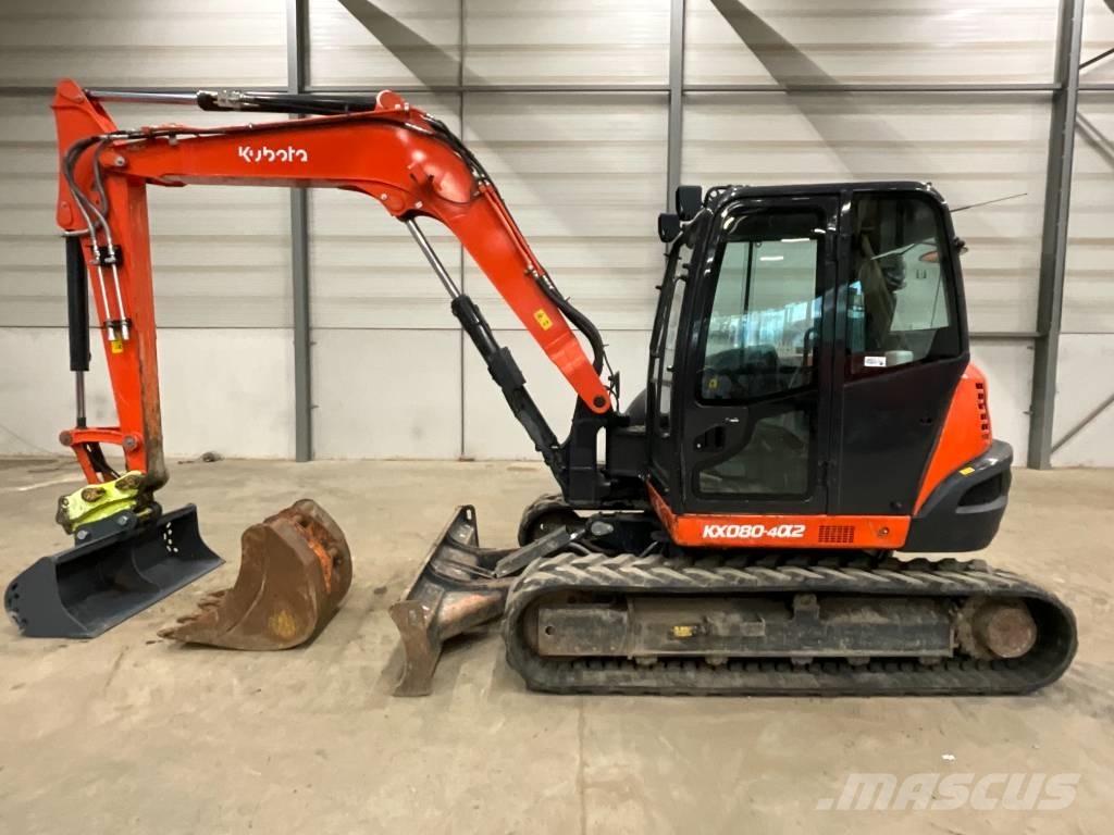 Kubota KX 080-4 A 2 حفارات وسط 7 طن - 12 طن