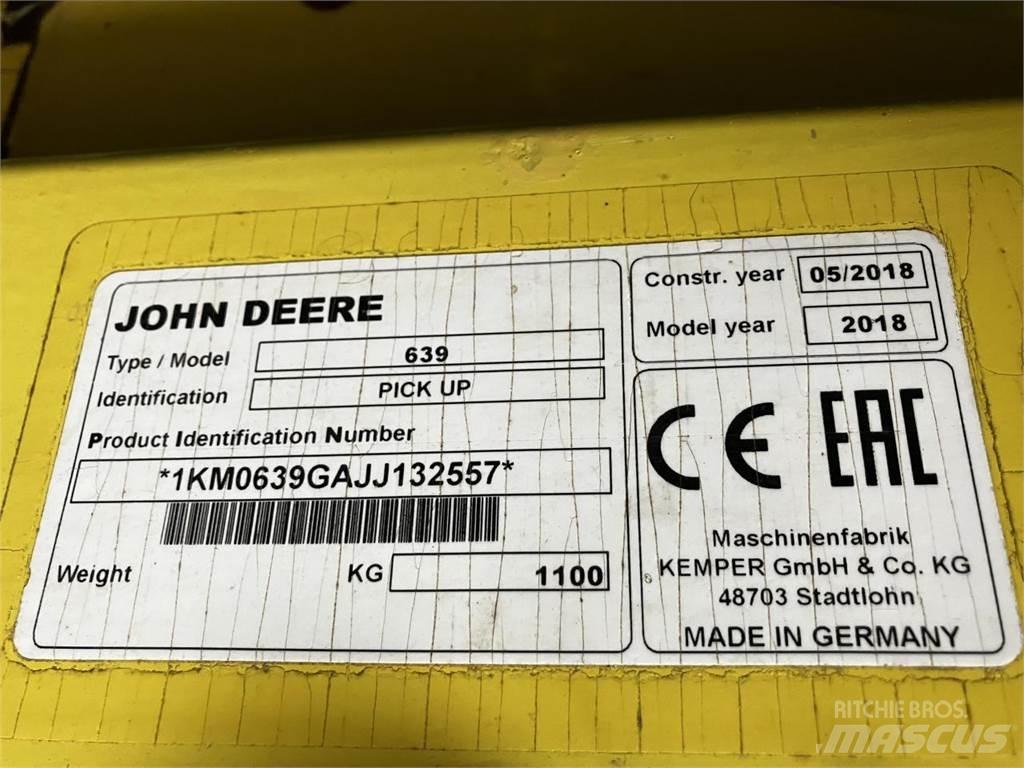 John Deere 639 ملحقات الحصادات