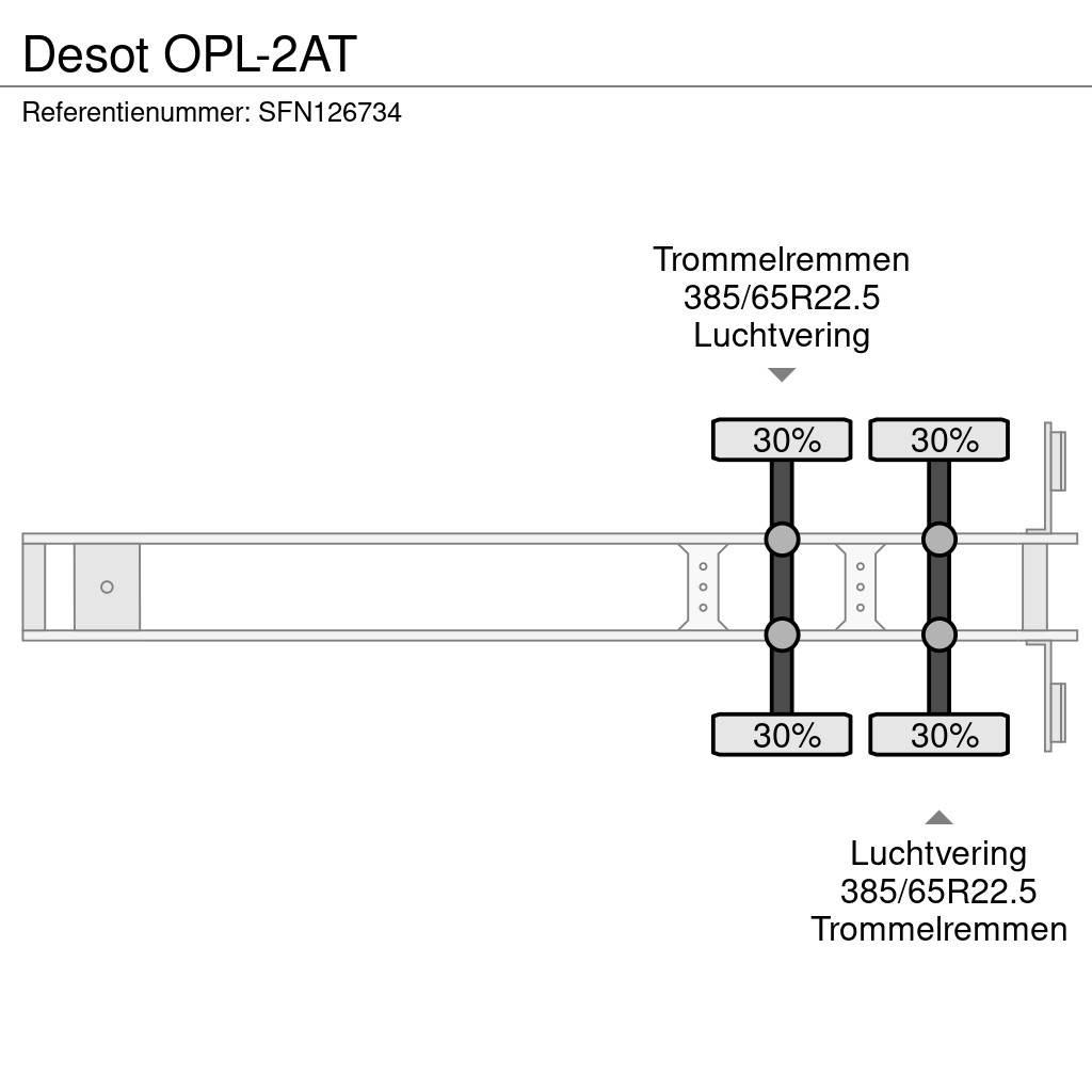 Desot OPL-2AT نصف مقطورات ذات هيكل صندوقي