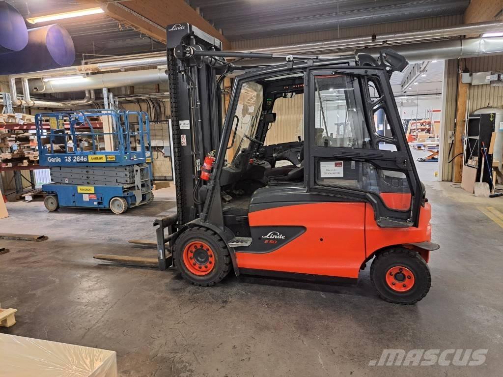 Linde E50HL-01 شاحنات ذات رافعات شوكية تعمل بالكهرباء