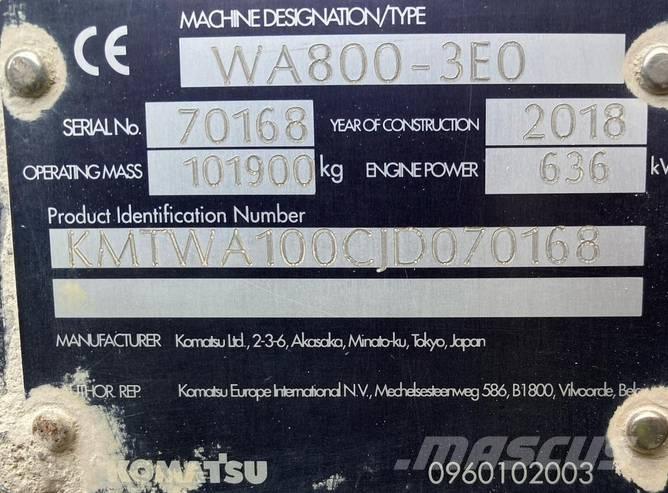 Komatsu WA 800-3 لوادر بعجل