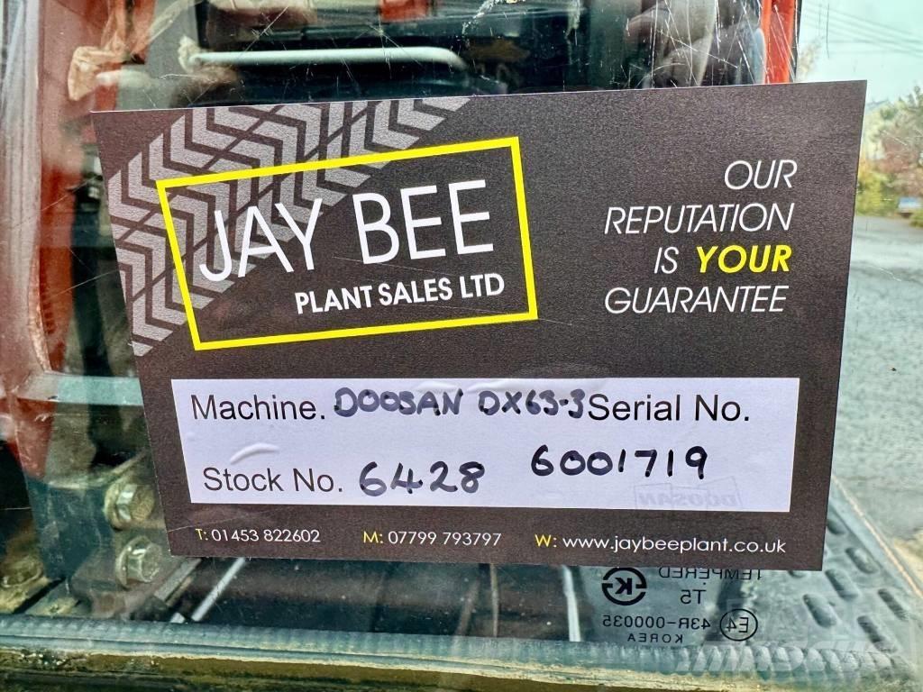 Doosan DX 63 R حفارات صغيرة أقل من 7 طن (حفارات صغيرة)