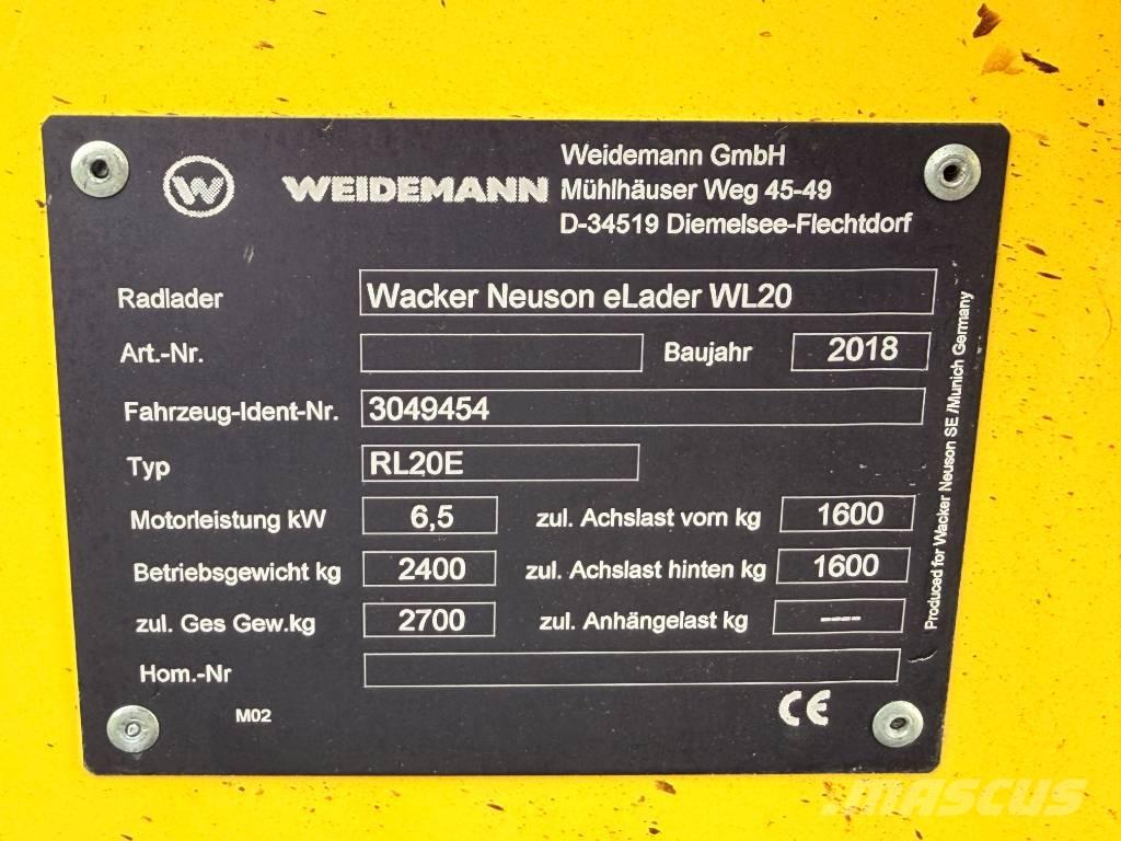 Wacker Neuson WL20e لوادر بعجل