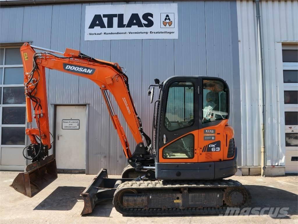 Doosan DX63-3 حفارات صغيرة أقل من 7 طن (حفارات صغيرة)