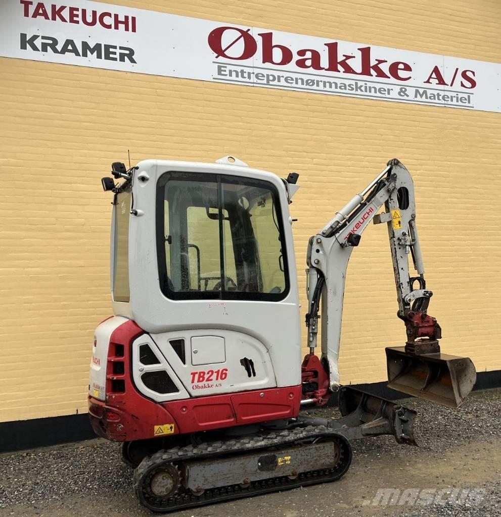 Takeuchi TB 216 حفارات صغيرة أقل من 7 طن (حفارات صغيرة)