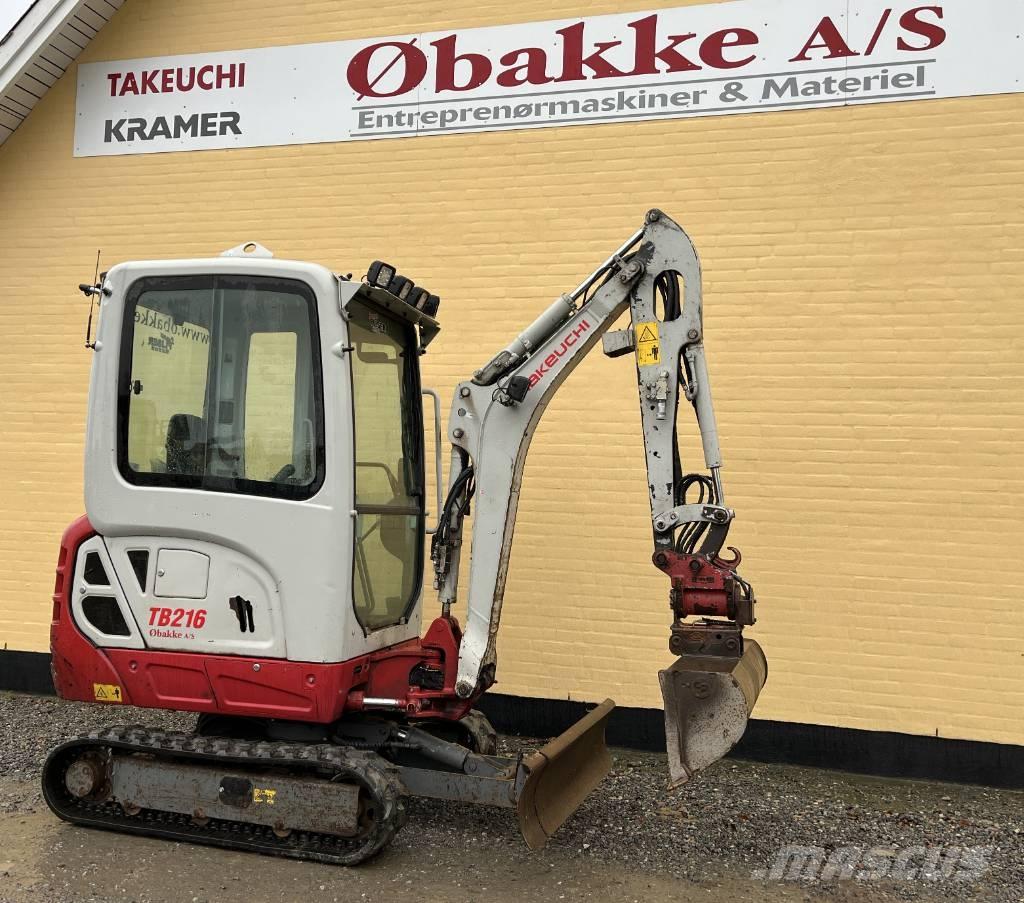 Takeuchi TB 216 حفارات صغيرة أقل من 7 طن (حفارات صغيرة)