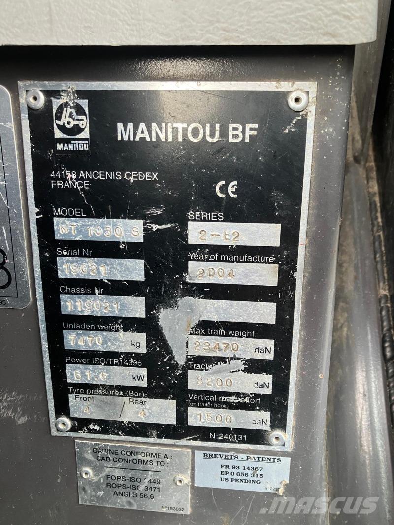Manitou MT 1030 S مناولات متداخلة
