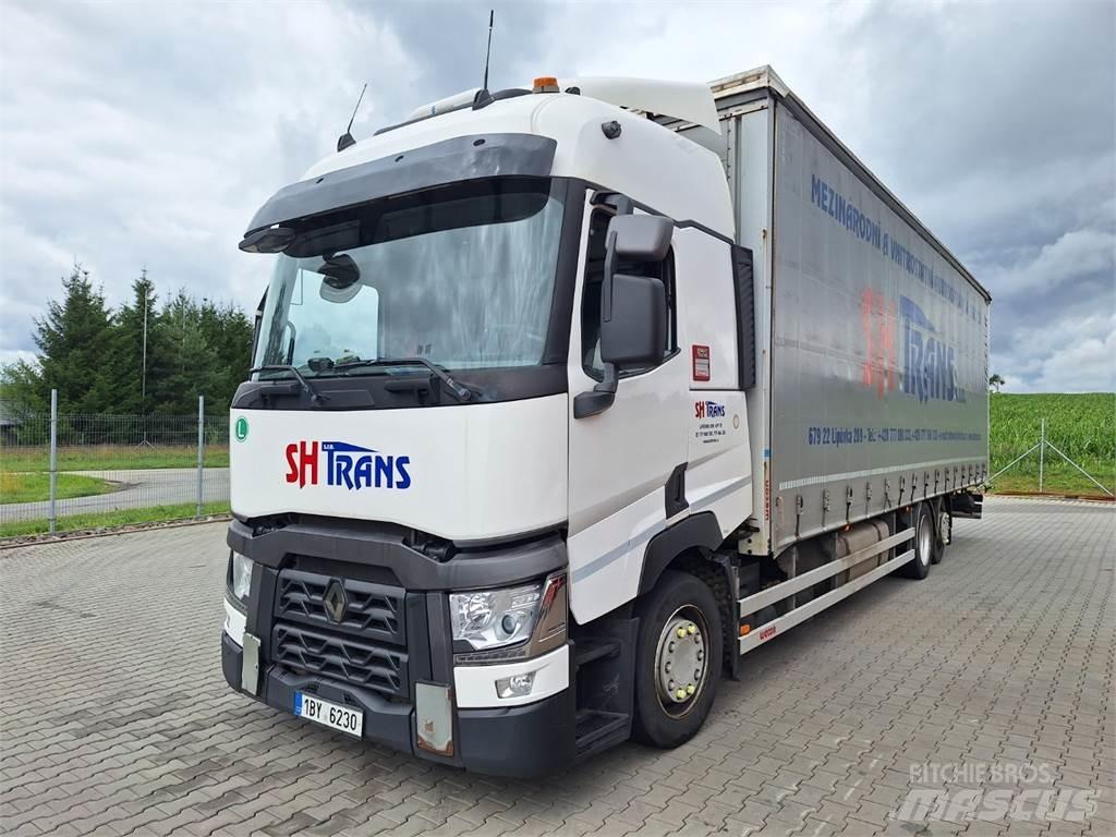 Renault T 430 6X2 شاحنات مسطحة/مفصلية الجوانب