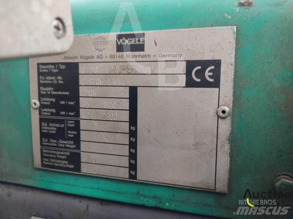 Vögele Super 800 معدات السفلتة