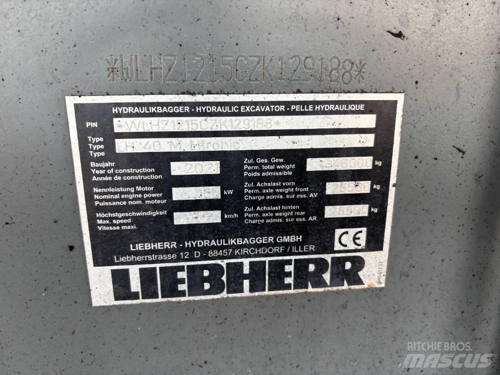 Liebherr LH 40 Port مناولات المخلفات / مناولات صناعية