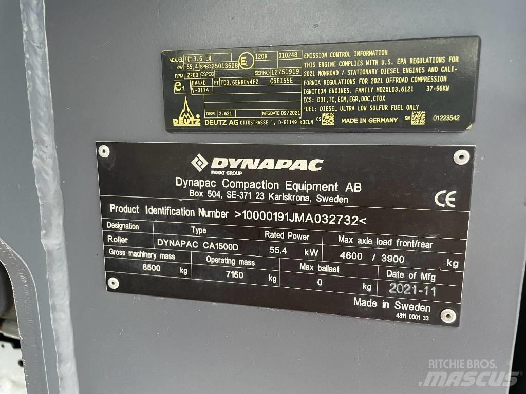 Dynapac CA1500D مداحل أحادية الأسطوانة