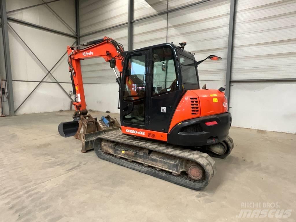 Kubota KX 080-4 A 2 حفارات وسط 7 طن - 12 طن
