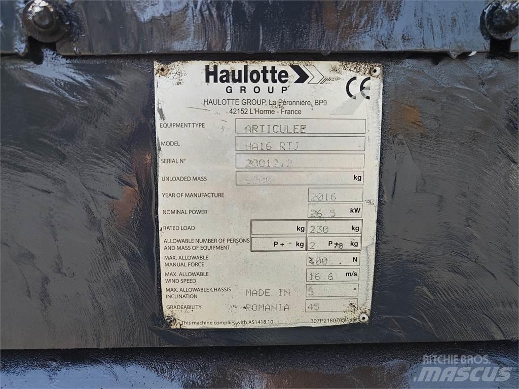 Haulotte HA16RTJ رافعات سلة مفصلية